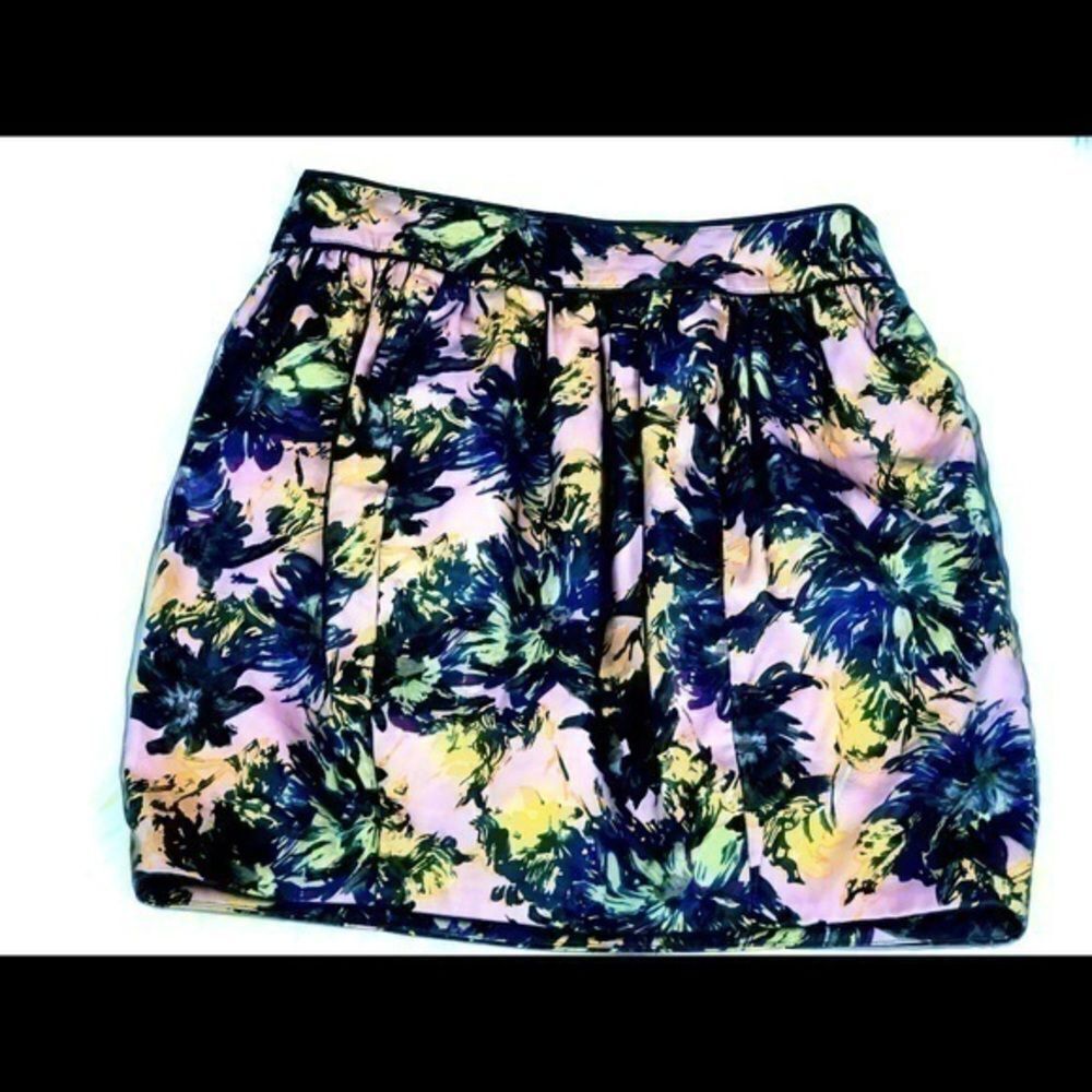 Darling Floral pink, yellow and blue skirt